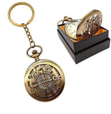 GKM Compass Direction Indicator pocket watch keychain for cars/bikes Key Chain