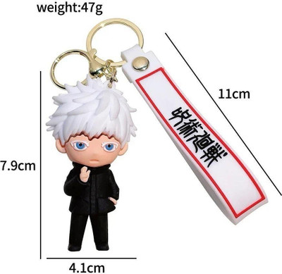 SRG Cute PVC Kakashi Keychain with Strap and Hook Key Chain