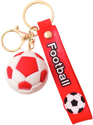 PEARLISH Football 3D Silicone Keychain Key Chain