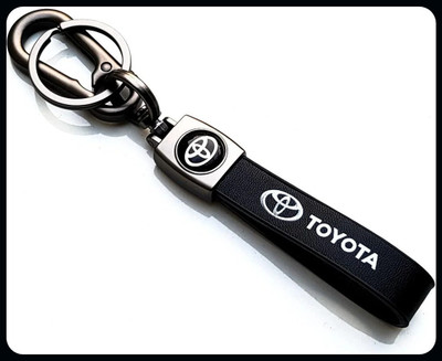 gtrp Keychain-PREMIUM LEATHER AND STEEL KEYCHAINS & S COMPATIBLE WITH TOYOTA Key Chain