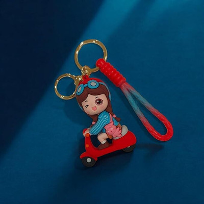gtrp Cartoon Characters for Girls Boys, Cute Silicon R19-New236 Key Chain