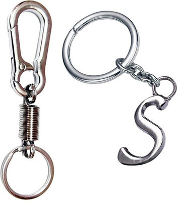 Newview S Alphabet Spring Hook Keyring Keychain for Bike Car House Office Home Key Chain Key Chain