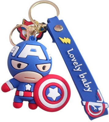 PEARLISH Captain America 3D Avenger Keychain Key Chain