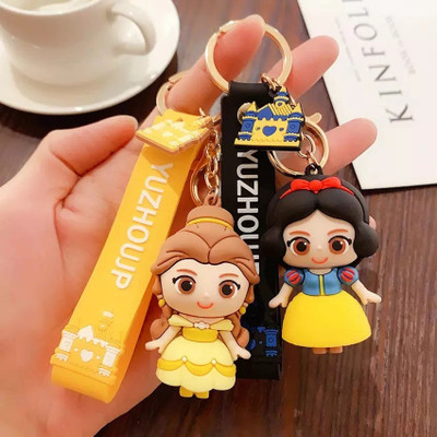 BBG NEW_Cute 3D Princess Keychain With Charm(Pack Of 2) Key Chain