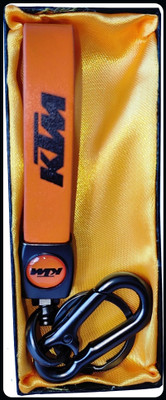gtrp Keychain-Stylish Leather Stripe KTM Bike Key Chain