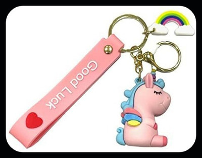 gtrp Trendy-Keychain-3D-Unicorn2Pink2 Key Chain