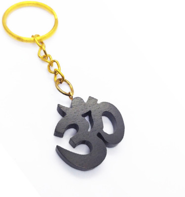 Sanwariya Handicraft Original Karungali OM KeyChain | Ebony wood OM KeyChain Key Chain