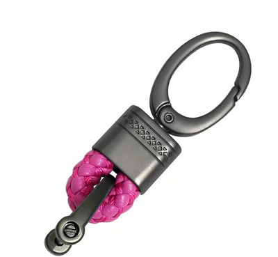 Augen Bradied Car Keychains Metal Keychain Double Pendant Keyring For Car Key Chain