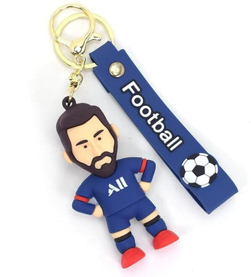 gtrp Blue Messi 3D Rubber With Long Ribbon 02-New332 Key Chain