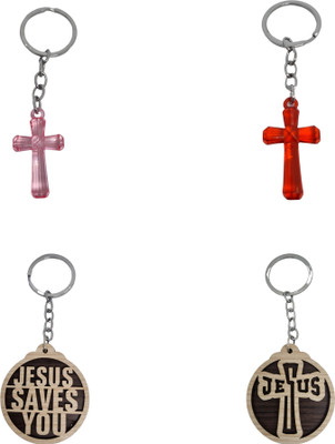 BLESSINGS Set Of 4 Cross Combination (5) Key Chain