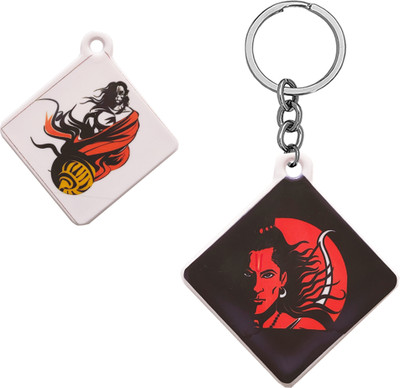 M Men Style Religious Lord Hanuman With Ram Polymer Keychain SkeyP48 Key Chain