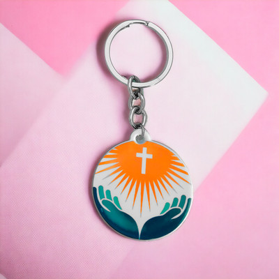Shiv Jagdamba Religious Lord Jesus Cross Christain Jewelry Polymer Keychain ShivKeyP90 Key Chain