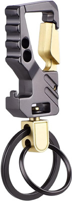 CHEFERYN Heavy Duty Stainless Steel Keychain with Bottle Opener Key Chain