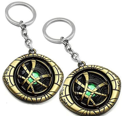 Jainsburys Combo of Doctor Eye Strange Rotating keychain & Best Quality Keychain Key Chain