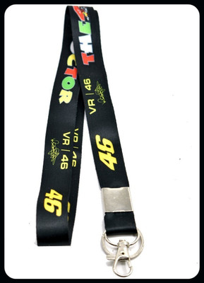 Meeko.com Premium Quality Black Fabric 46 VR Hook for Bike Lover-KC Key Chain