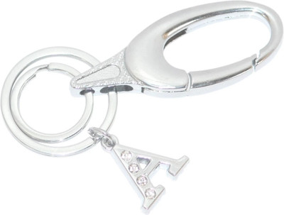 Meeko.com Keychain-Alphabet a letter with stylish hook key ring Key Chain