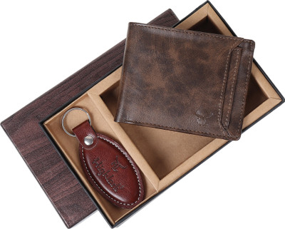 Highlark Exclusive Men Gift Hamper for Men I Gift Set Wallet & Leather Key Chain