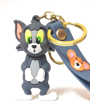gtrp Tom and jerry chain key ring for Bike & Car Grey Color Key Chain