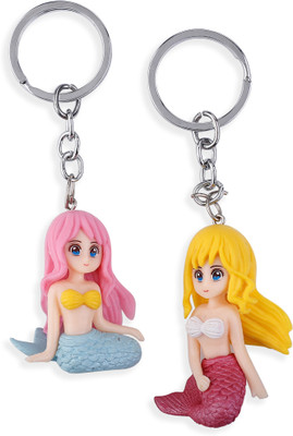 RainSound Mermaid 3D Action Figure (Pack Of 2) Key Chain