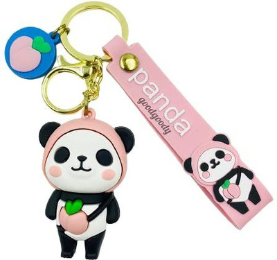 gtrp Cute Panda Keychain with Strap Heavy Quality | Fancy Quirky Bag Hanging Key Chain
