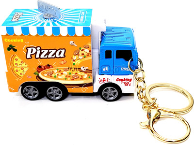 ADOREAL PIZZA FOOD TRUCK KEYCHAIN AND KEYRING Key Chain
