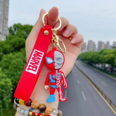 Mubco Superhero Spiderman Xray 3D Keychain Strap Charm & Hook Pendant Model Toys Gift Key Chain