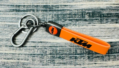 SHRI JI Premium Quality Leather KTM Keychain with Hook Key Chain