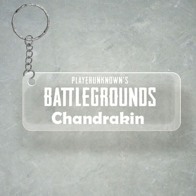 SY Gifts PUBG Design With Chandrakin Name Key Chain