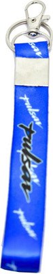Meeko.com Keychain-Premium Quality Fabric Pulsar Logo Blue Hook Key Chain for Bike Lover Key Chain