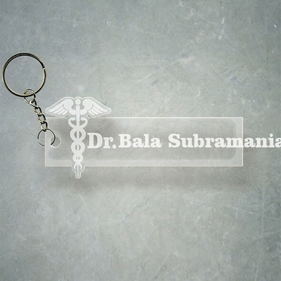 SY Gifts Doctor Logo Desigh With Bala Subramanian Name Key Chain
