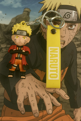 Vetocity Naruto Anime Keychain | Premium Soft Rubber Naruto Character Keyring Key Chain