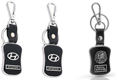 GSV Hundai,Royal Enfield logo Leather hook Keychain best quality keychain Key Chain