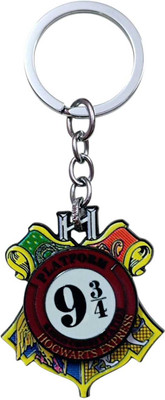 PEARLISH Premium Quality Harry Potter Train Platform 360 Degree Rotating keychain Key Chain