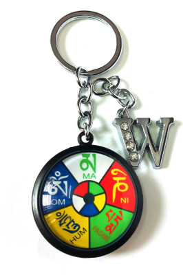 Meeko.com Glass Ladakh With W Letter Bike Key Chain 02 Key Chain