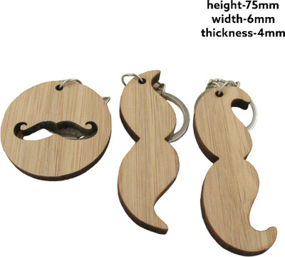 STONE X Mustach Key Chain Key Chain