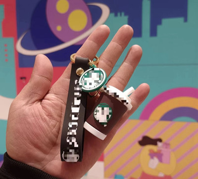 HappierYou Starbucks 3D Keychain Key Chain