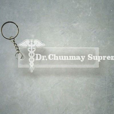 SY Gifts Doctor Logo Desigh With Chunmay Supreme consciousness Name Key Chain