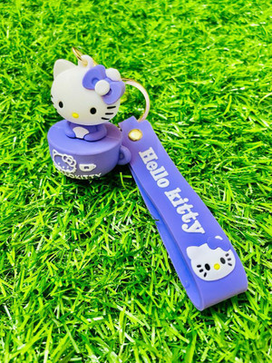 GKM Pvc 3D Hello Kitty with strap hook keychain Key Chain