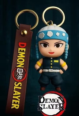World Gift Mart Demon Slayer Tengen Uzui Sound Hashira Anime Keychain/Premium Demon Slayer Strap Key Chain