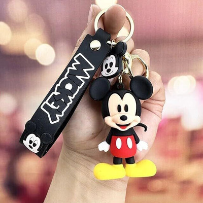 Suhavi Trending 3D Cartoon Silicon Rubber Keychain with Lanyard Hook , Bag Charm Key Chain