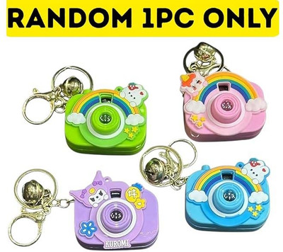 Meeko.com Mini Cute Pocket camera keychain with light projector Key Chain 1 piece Key Chain
