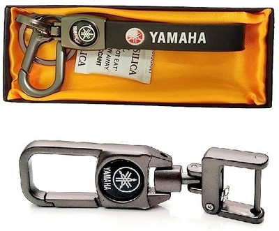 Mistazzo Yamaha Leather Strap Metal Hook keyring For R15 R3 MT-03 MT-15 FZ-S FZ-X Fascino Key Chain