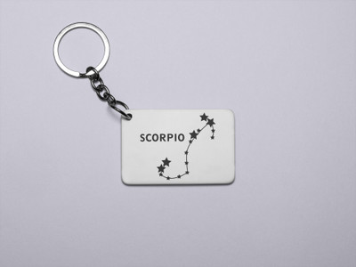 Rushaan Scorpio stars - Printed Acrylic Keychains(Pack Of 2) Key Chain
