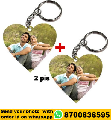 Pawan Choudhary heart shape 2 pis combo keychain Key Chain