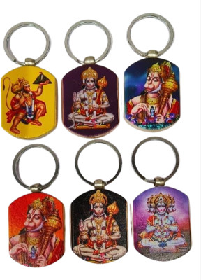BLESSINGS Set Of 6 Assorted Hindu God Key Chain