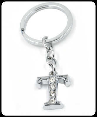 gtrp Trendy-Alphabet T Metal Key Chain For Unisex with attractive Diamond Key Chain