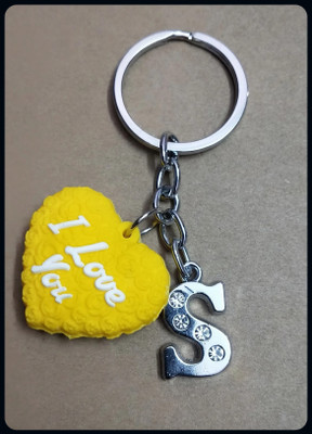 Meeko.com Heart With S Letter Bike Key Chain 01-A Key Chain
