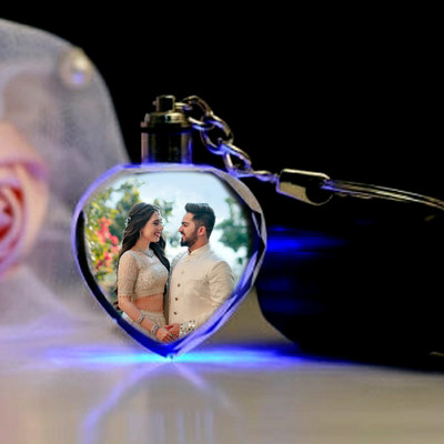 Giftsland New shaped Customized Crystal led keychain Key Chain