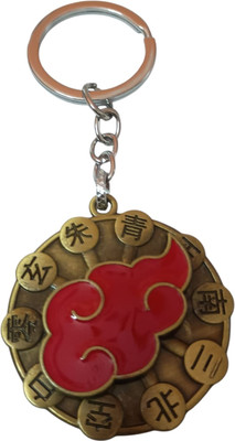 AKASH UNIQUE CREATION Anime Naruto Akatsuki Cloud Metal Keychain – Stylish for Men & Women Key Chain