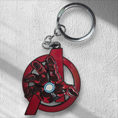 FashionPalace Marvel Avengers Iron Man Rotating Keychain | Metal Arc Reactor Keychain | Key Chain